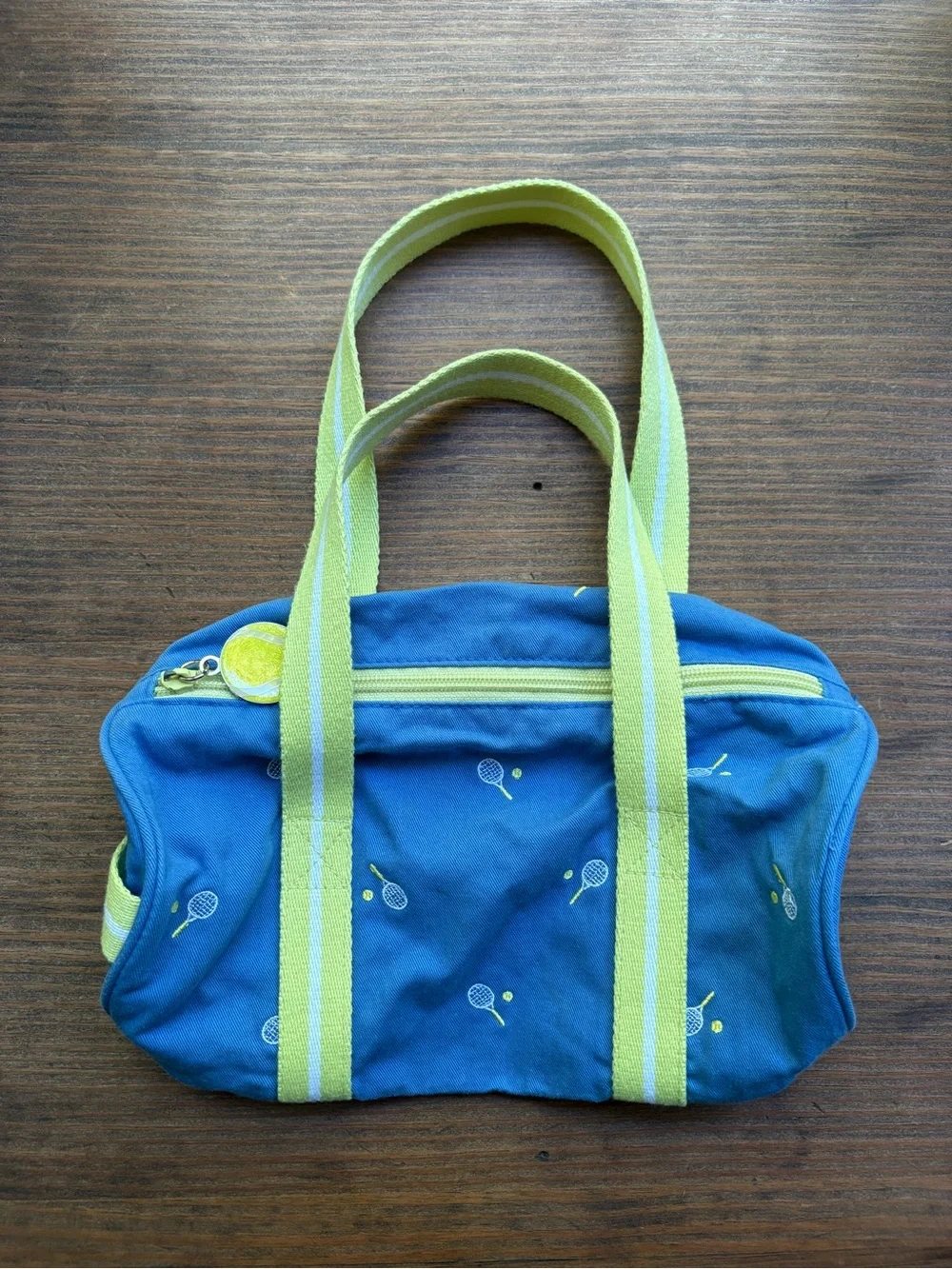 Baby GAP Blue Mini Duffle Bag with Tennis Print